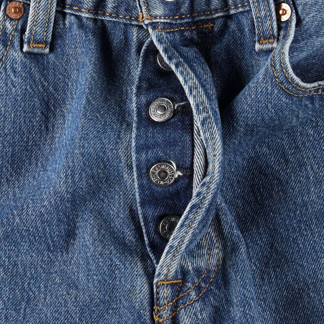 Levi's 501 straight denim pants for men, size W32 cotton blue type Vintage Second Hand