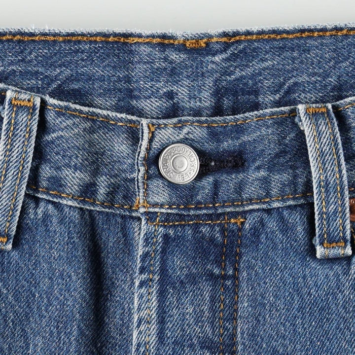 Levi's 501 straight denim pants for men, size W32 cotton blue type Vintage Second Hand