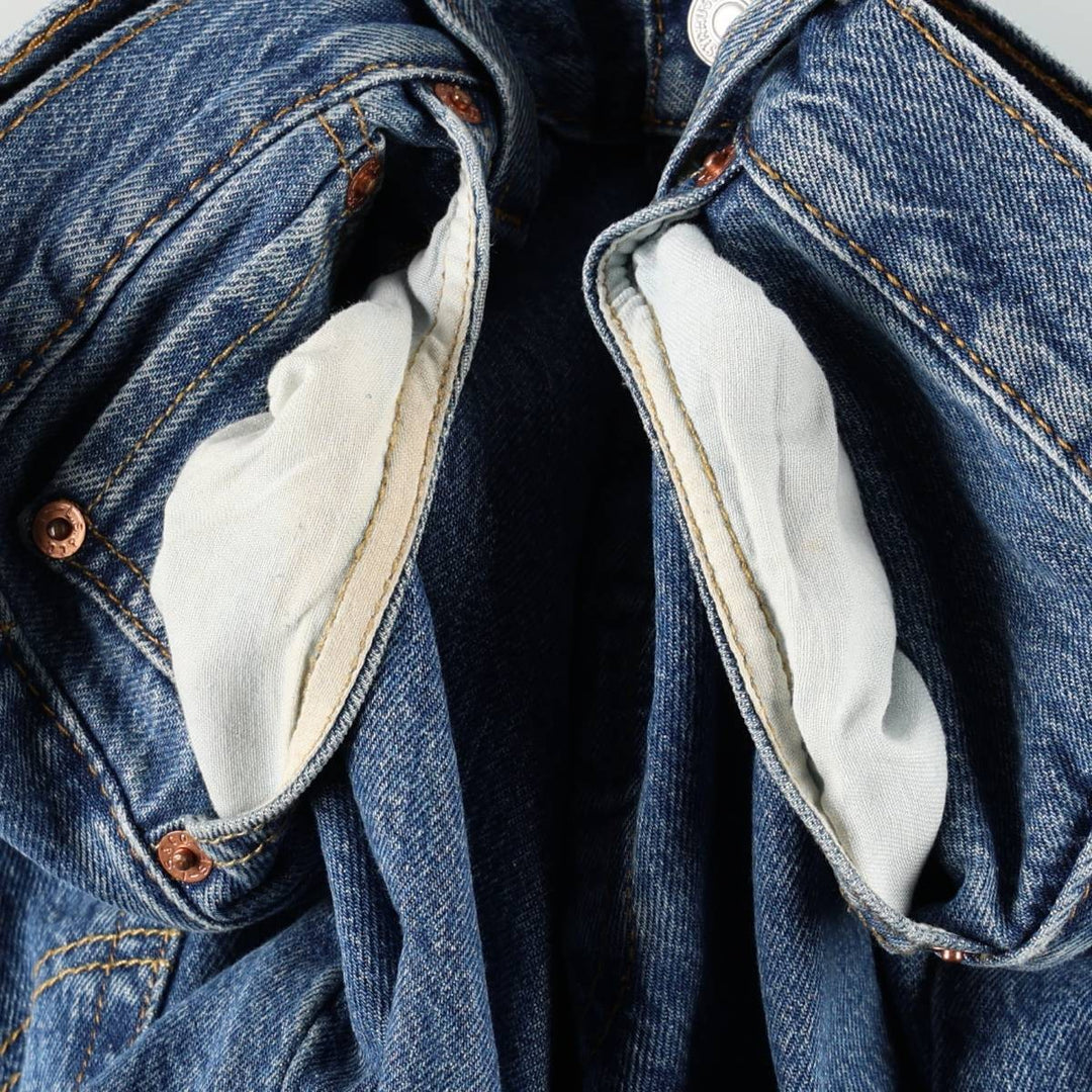 Levi's 501 straight denim pants for men, size W32 cotton blue type Vintage Second Hand