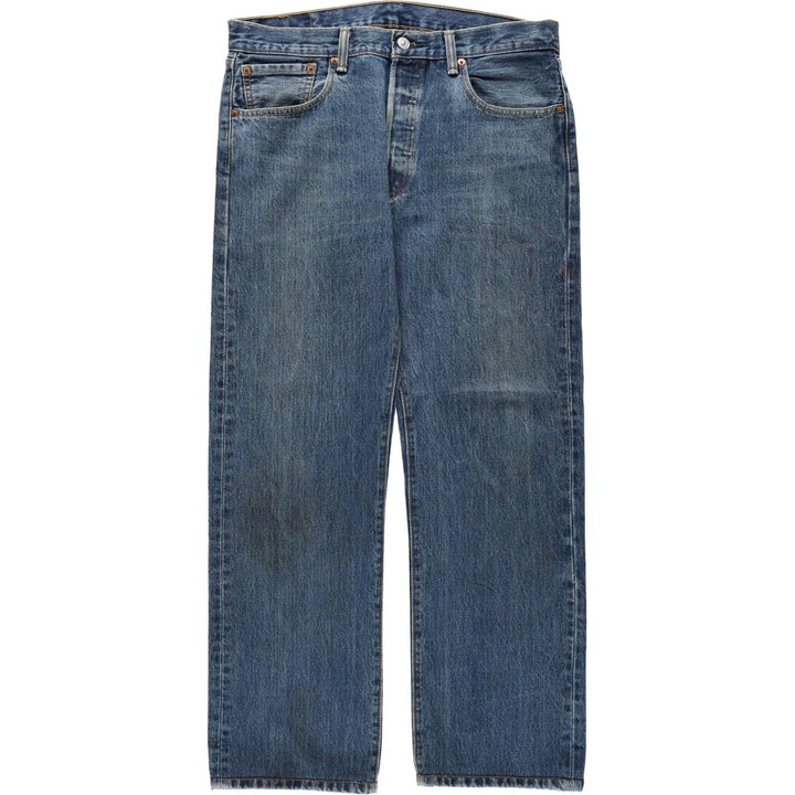 Levi's 501 straight denim pants for men, size W34 cotton blue type Vintage Second Hand