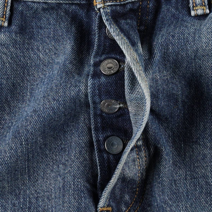Levi's 501 straight denim pants for men, size W34 cotton blue type Vintage Second Hand
