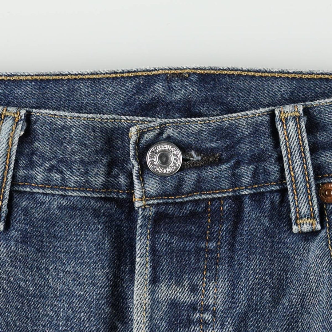 Levi's 501 straight denim pants for men, size W34 cotton blue type Vintage Second Hand