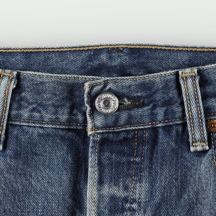 Levi's 501 straight denim pants for men, size W34 cotton blue type Vintage Second Hand