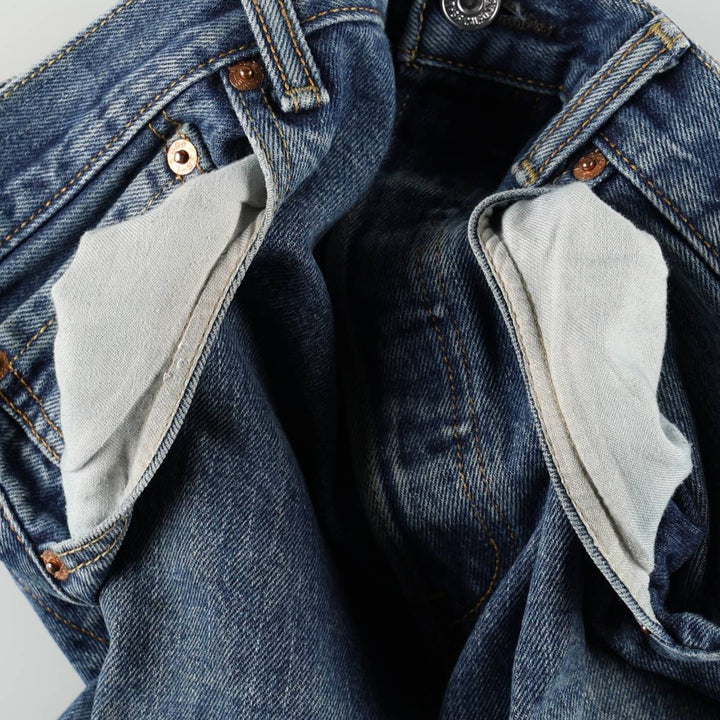 Levi's 501 straight denim pants for men, size W34 cotton blue type Vintage Second Hand