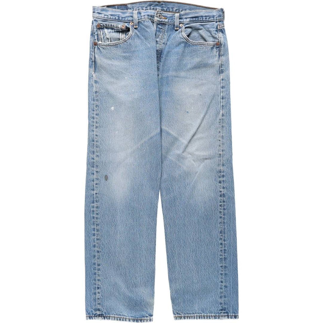 Levi's 501 straight denim pants for men, size W34 cotton blue type Vintage Second Hand
