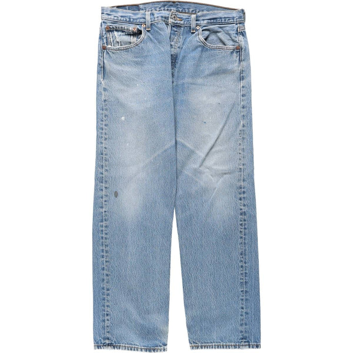 Levi's 501 straight denim pants for men, size W34 cotton blue type Vintage Second Hand