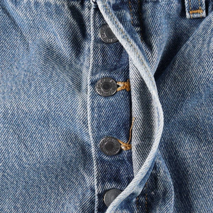 Levi's 501 straight denim pants for men, size W34 cotton blue type Vintage Second Hand
