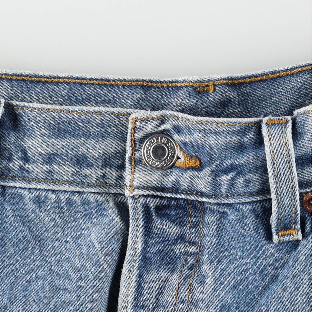 Levi's 501 straight denim pants for men, size W34 cotton blue type Vintage Second Hand