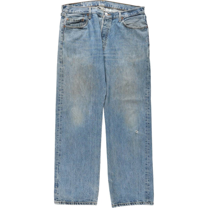 00'S Levi's 501 straight denim pants for men, size W36 cotton blue type Vintage Second Hand