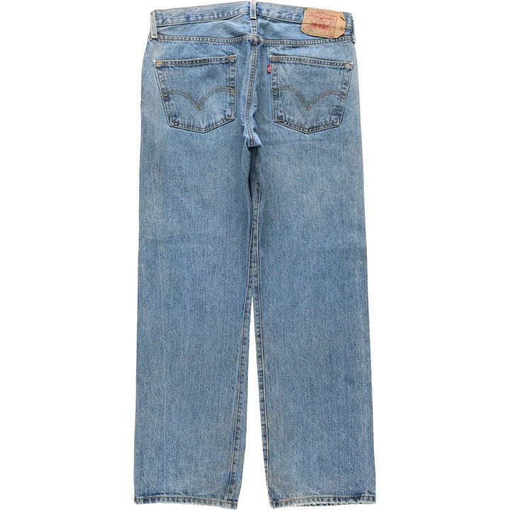 00'S Levi's 501 straight denim pants for men, size W36 cotton blue type Vintage Second Hand