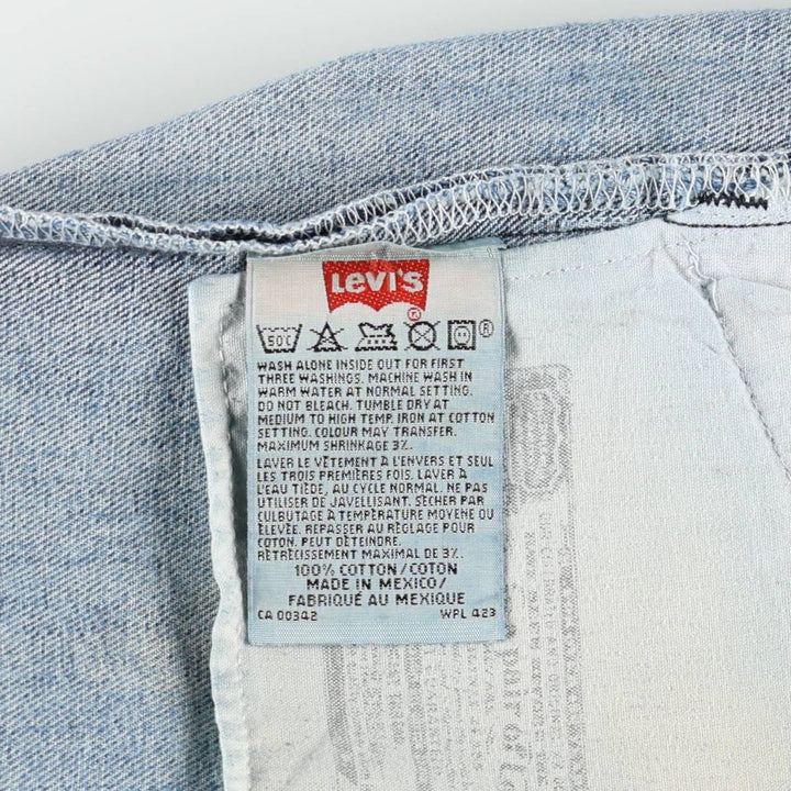 00'S Levi's 501 straight denim pants for men, size W36 cotton blue type Vintage Second Hand