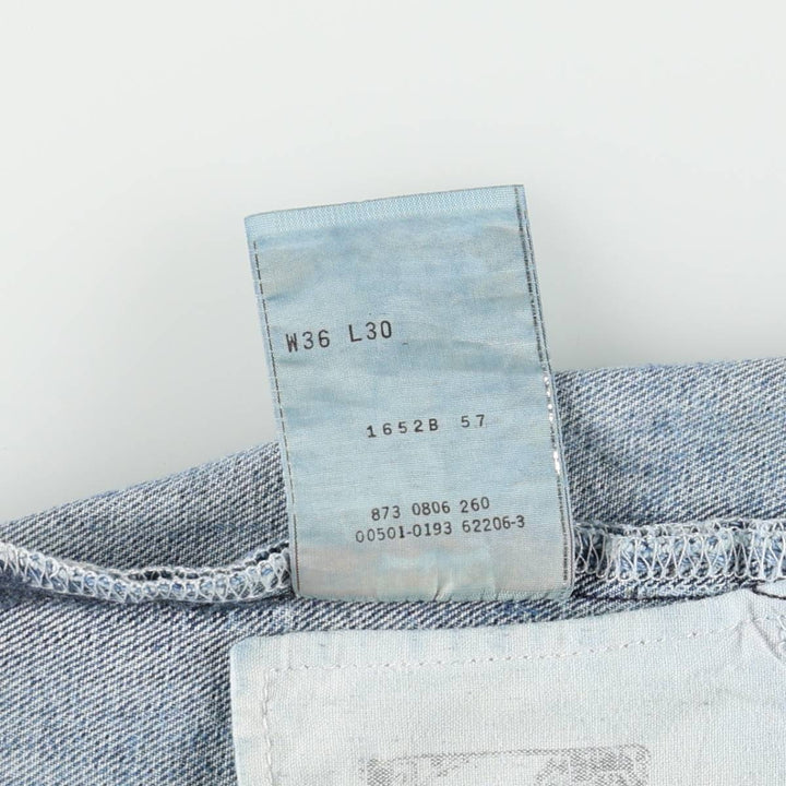 00'S Levi's 501 straight denim pants for men, size W36 cotton blue type Vintage Second Hand