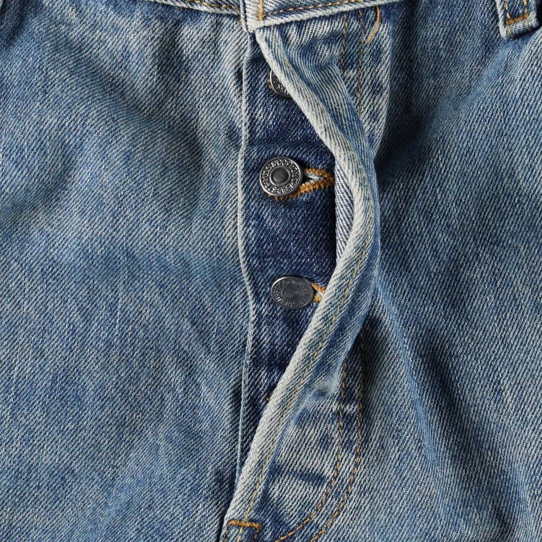 00'S Levi's 501 straight denim pants for men, size W36 cotton blue type Vintage Second Hand