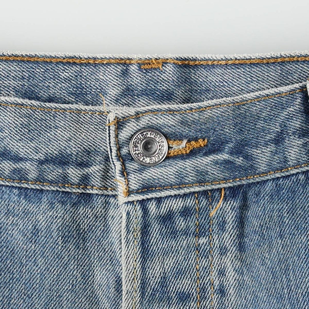 00'S Levi's 501 straight denim pants for men, size W36 cotton blue type Vintage Second Hand