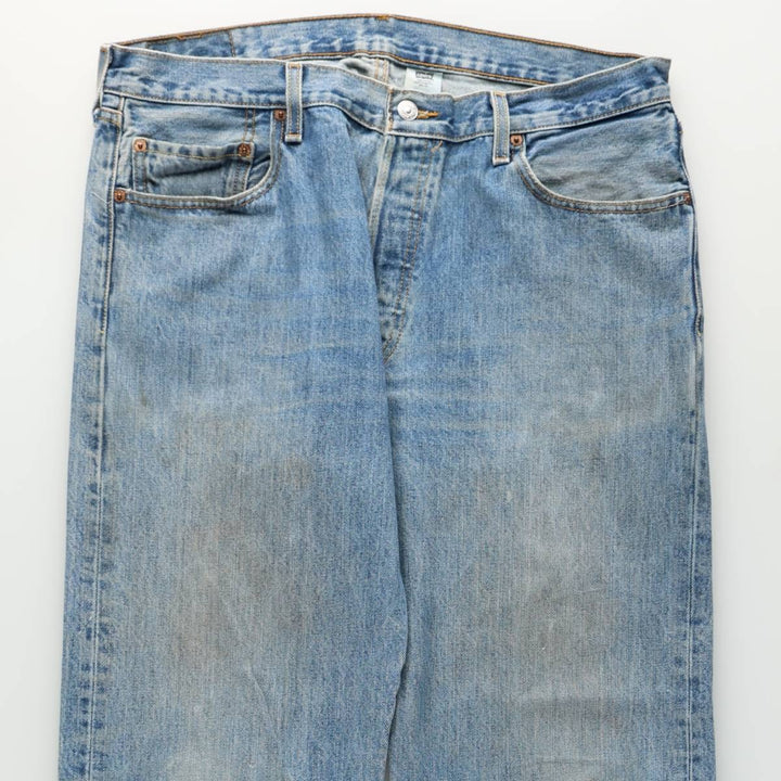 00'S Levi's 501 straight denim pants for men, size W36 cotton blue type Vintage Second Hand