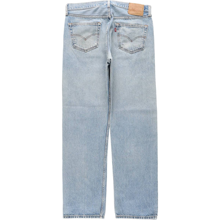 00'S Levi's 501 straight denim pants for men, size W34 cotton blue type Vintage Second Hand