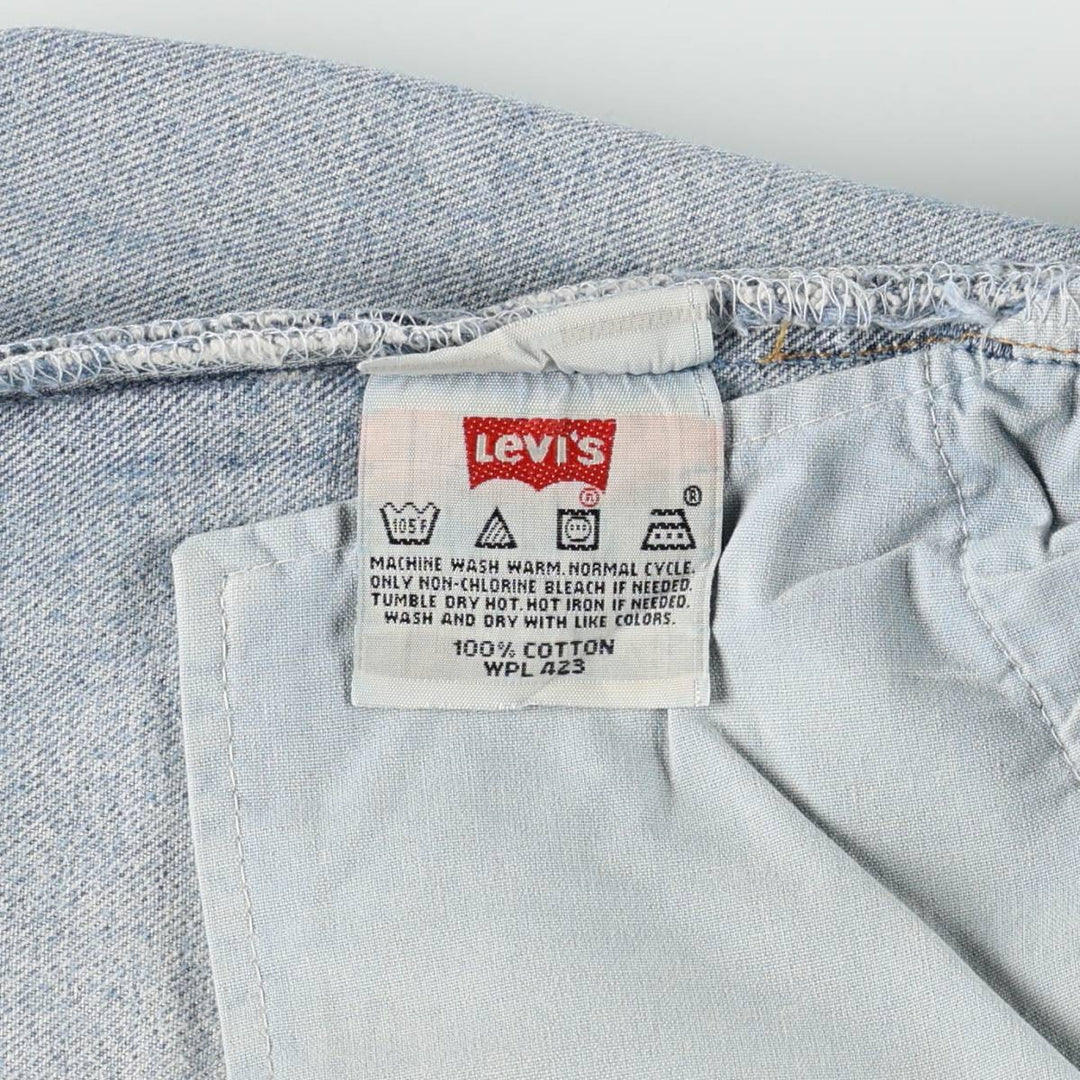 00'S Levi's 501 straight denim pants for men, size W34 cotton blue type Vintage Second Hand