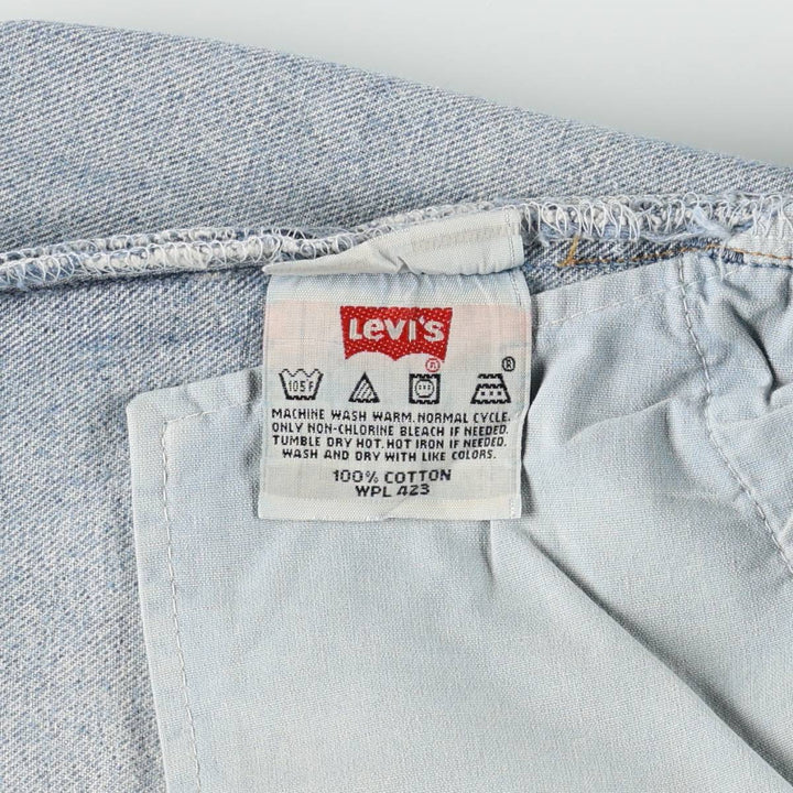 00'S Levi's 501 straight denim pants for men, size W34 cotton blue type Vintage Second Hand