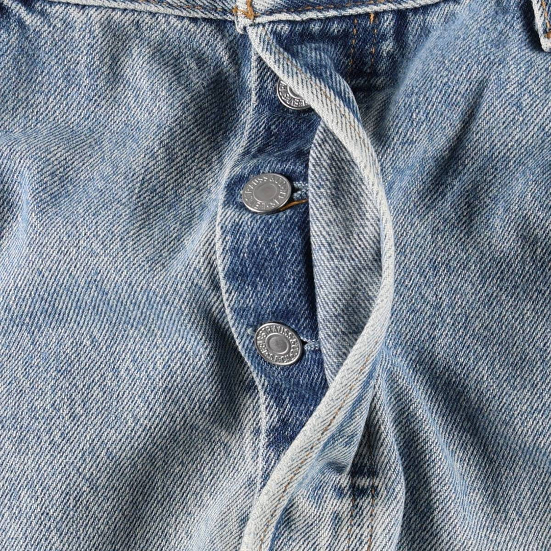 00'S Levi's 501 straight denim pants for men, size W34 cotton blue type Vintage Second Hand