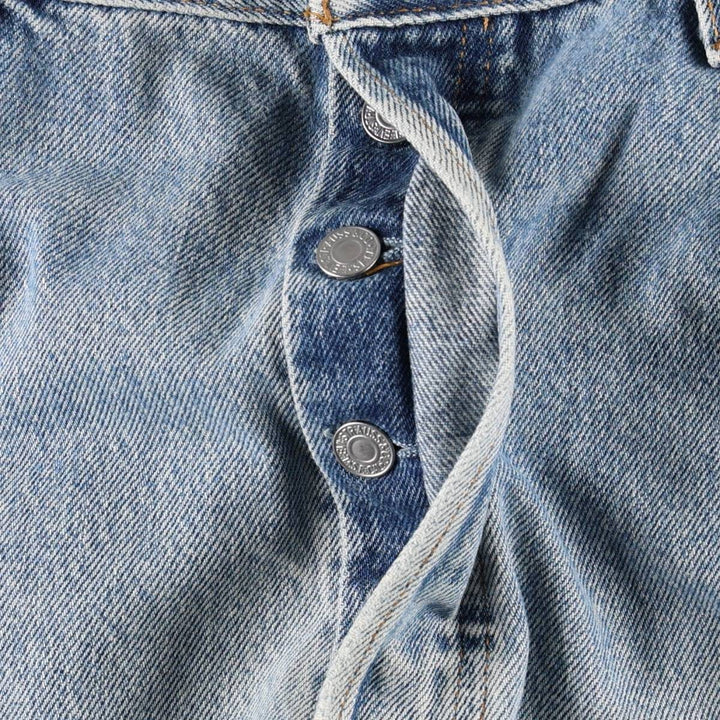 00'S Levi's 501 straight denim pants for men, size W34 cotton blue type Vintage Second Hand