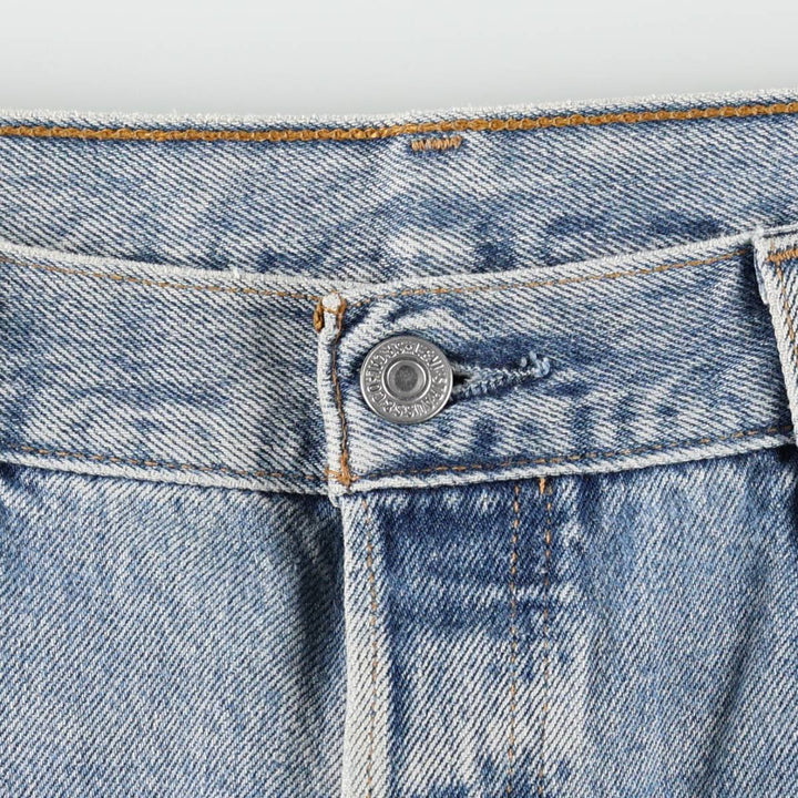 00'S Levi's 501 straight denim pants for men, size W34 cotton blue type Vintage Second Hand