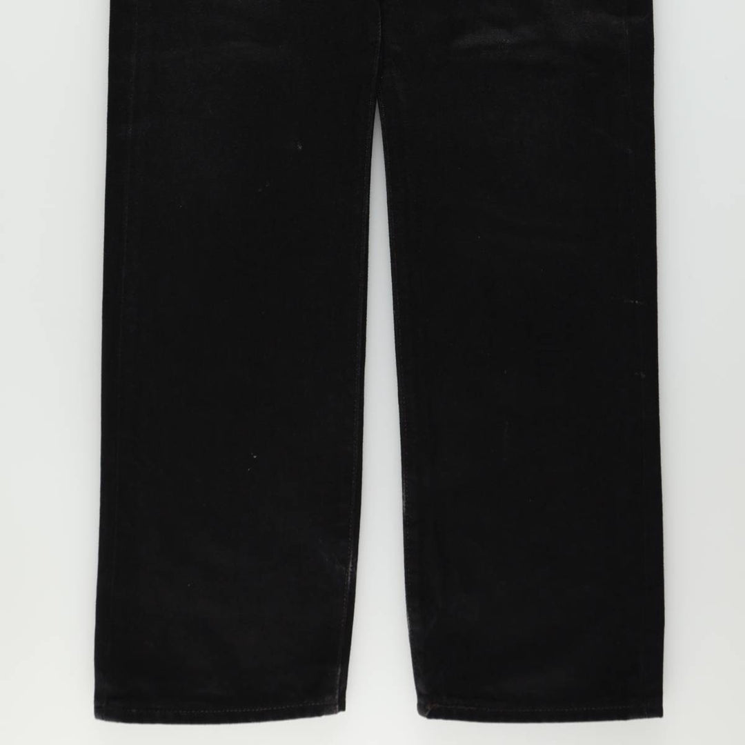 Levi's 501 Black Denim Straight Denim Pants Men's W31 equivalent cotton black type Vintage Second Hand