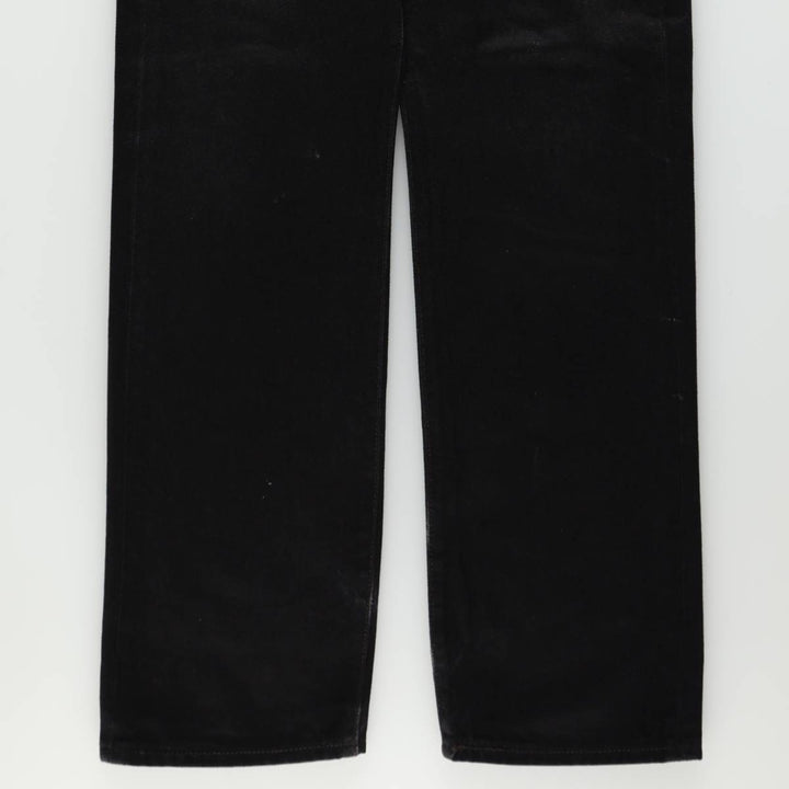 Levi's 501 Black Denim Straight Denim Pants Men's W31 equivalent cotton black type Vintage Second Hand