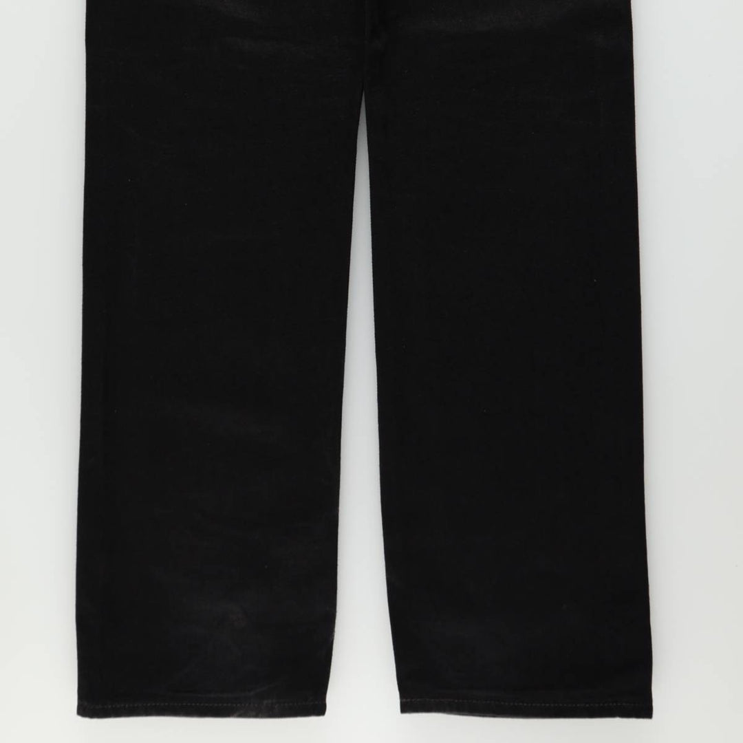 Levi's 501 Black Denim Straight Denim Pants Men's W31 equivalent cotton black type Vintage Second Hand