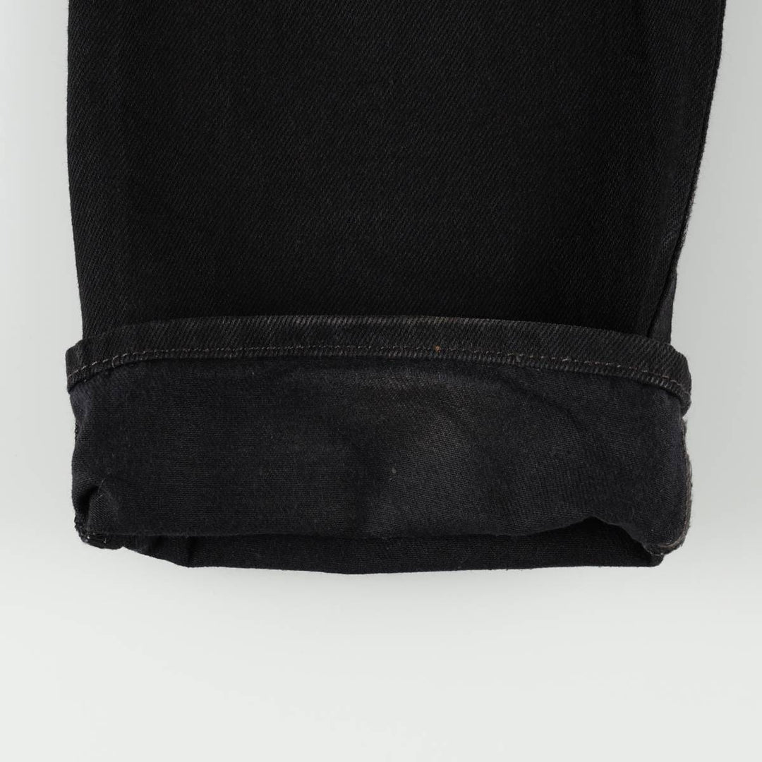 Levi's 501 Black Denim Straight Denim Pants Men's W31 equivalent cotton black type Vintage Second Hand