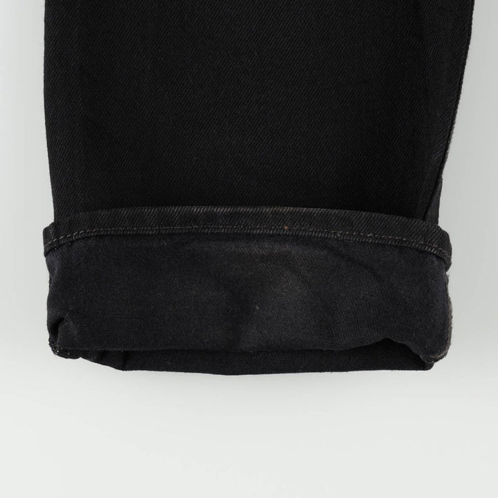 Levi's 501 Black Denim Straight Denim Pants Men's W31 equivalent cotton black type Vintage Second Hand