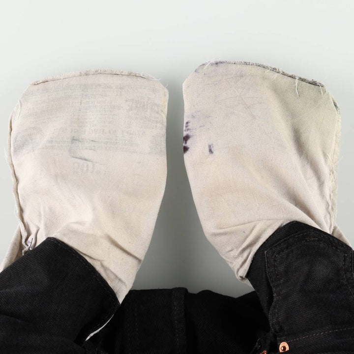 Levi's 501 Black Denim Straight Denim Pants Men's W31 equivalent cotton black type Vintage Second Hand