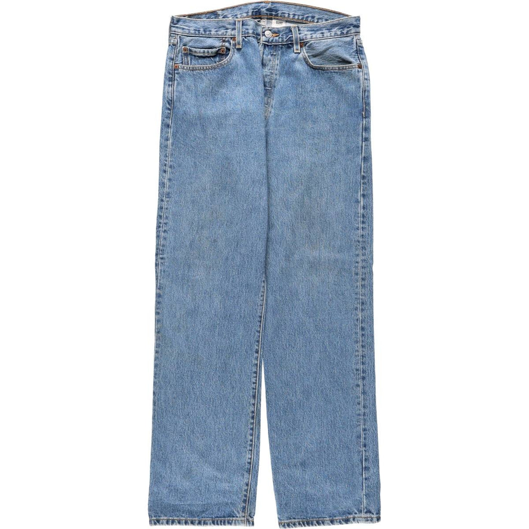 00'S Levi's 501 straight denim pants for men, size W34 cotton blue type Vintage Second Hand
