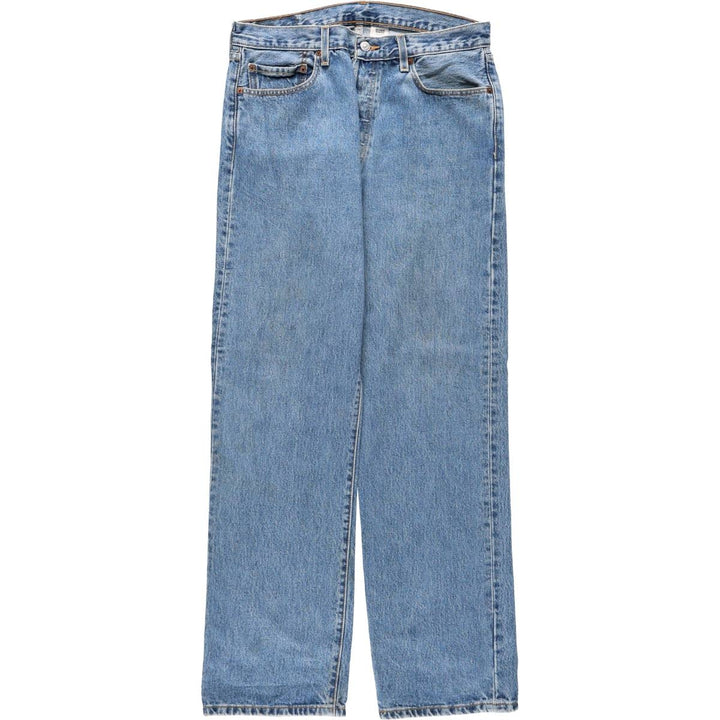 00'S Levi's 501 straight denim pants for men, size W34 cotton blue type Vintage Second Hand