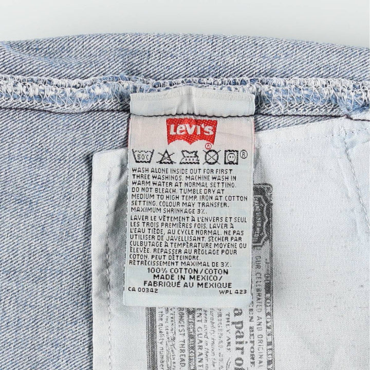 00'S Levi's 501 straight denim pants for men, size W34 cotton blue type Vintage Second Hand