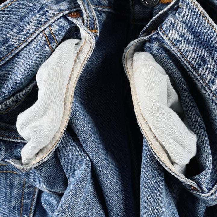 00'S Levi's 501 straight denim pants for men, size W34 cotton blue type Vintage Second Hand