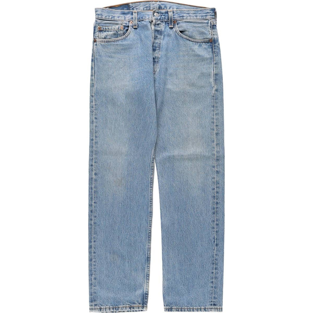 2000'S Levi's 501 Straight Denim Pants, Made in USA, Men's Size W32 (approx.) cotton blue type Vintage Second Hand