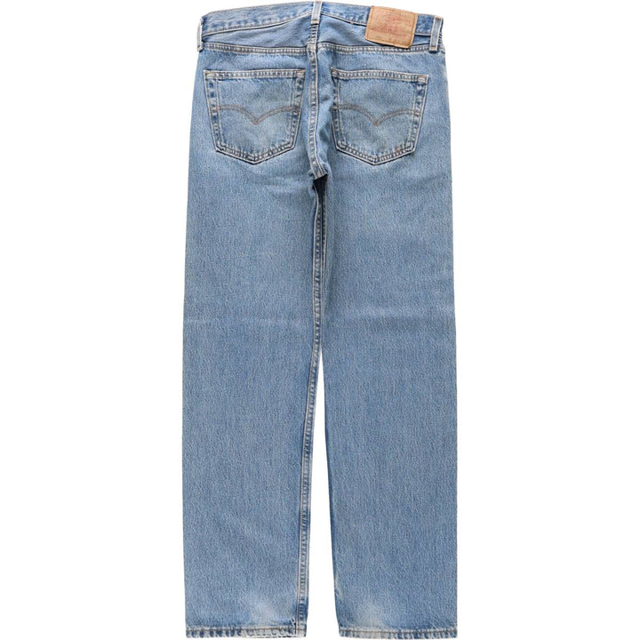 2000'S Levi's 501 Straight Denim Pants, Made in USA, Men's Size W32 (approx.) cotton blue type Vintage Second Hand