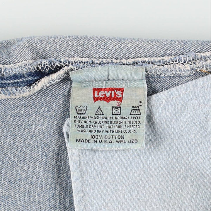 2000'S Levi's 501 Straight Denim Pants, Made in USA, Men's Size W32 (approx.) cotton blue type Vintage Second Hand