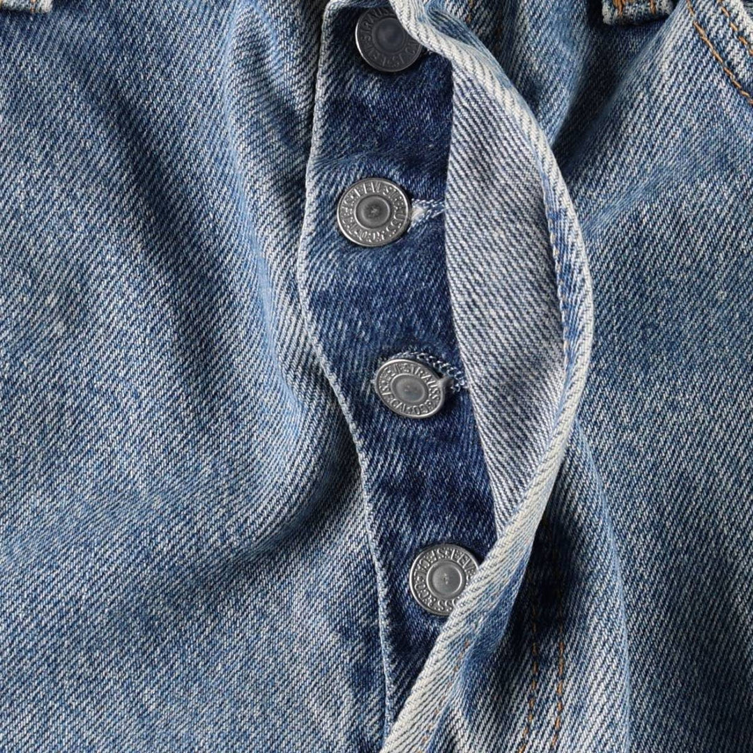 2000'S Levi's 501 Straight Denim Pants, Made in USA, Men's Size W32 (approx.) cotton blue type Vintage Second Hand