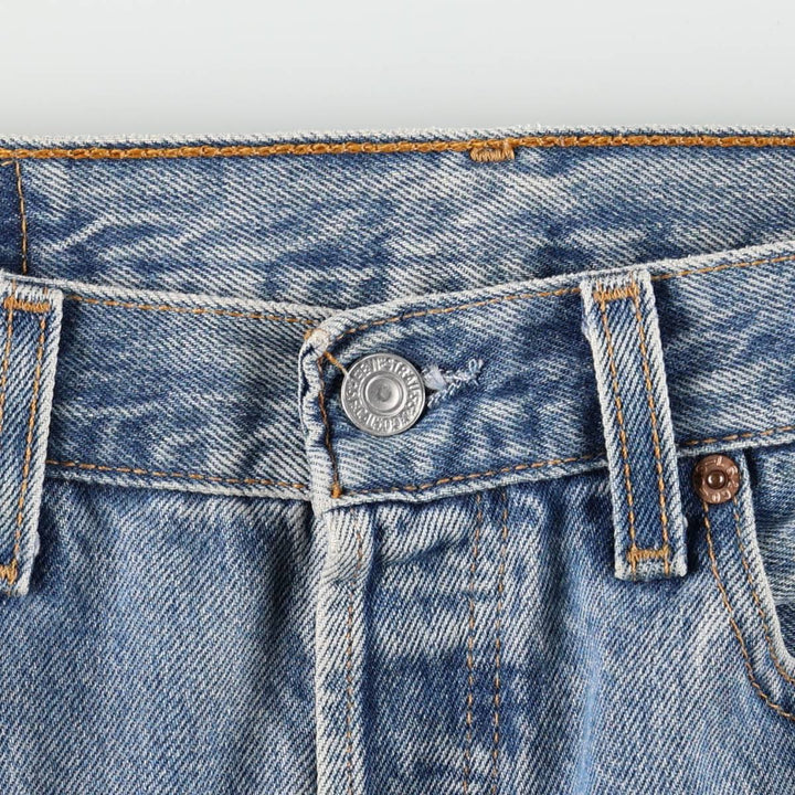 2000'S Levi's 501 Straight Denim Pants, Made in USA, Men's Size W32 (approx.) cotton blue type Vintage Second Hand