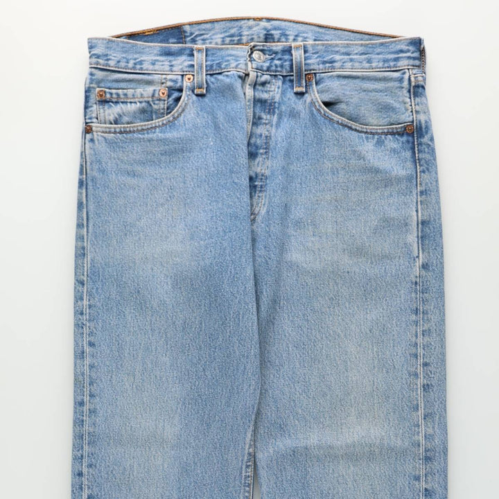2000'S Levi's 501 Straight Denim Pants, Made in USA, Men's Size W32 (approx.) cotton blue type Vintage Second Hand