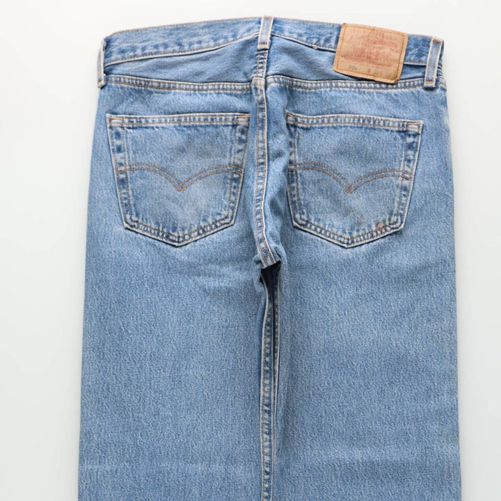 2000'S Levi's 501 Straight Denim Pants, Made in USA, Men's Size W32 (approx.) cotton blue type Vintage Second Hand