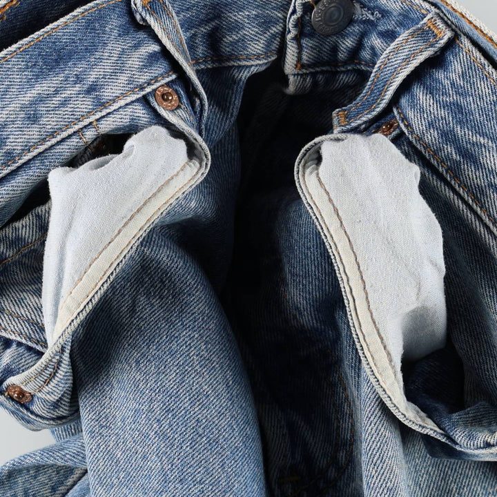 2000'S Levi's 501 Straight Denim Pants, Made in USA, Men's Size W32 (approx.) cotton blue type Vintage Second Hand