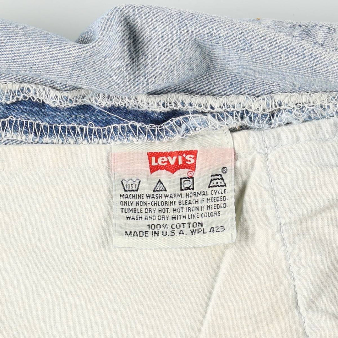 90'S Levi's 501-0134 Straight Denim Pants Made in USA Men's W31 Vintage cotton blue type Vintage Second Hand