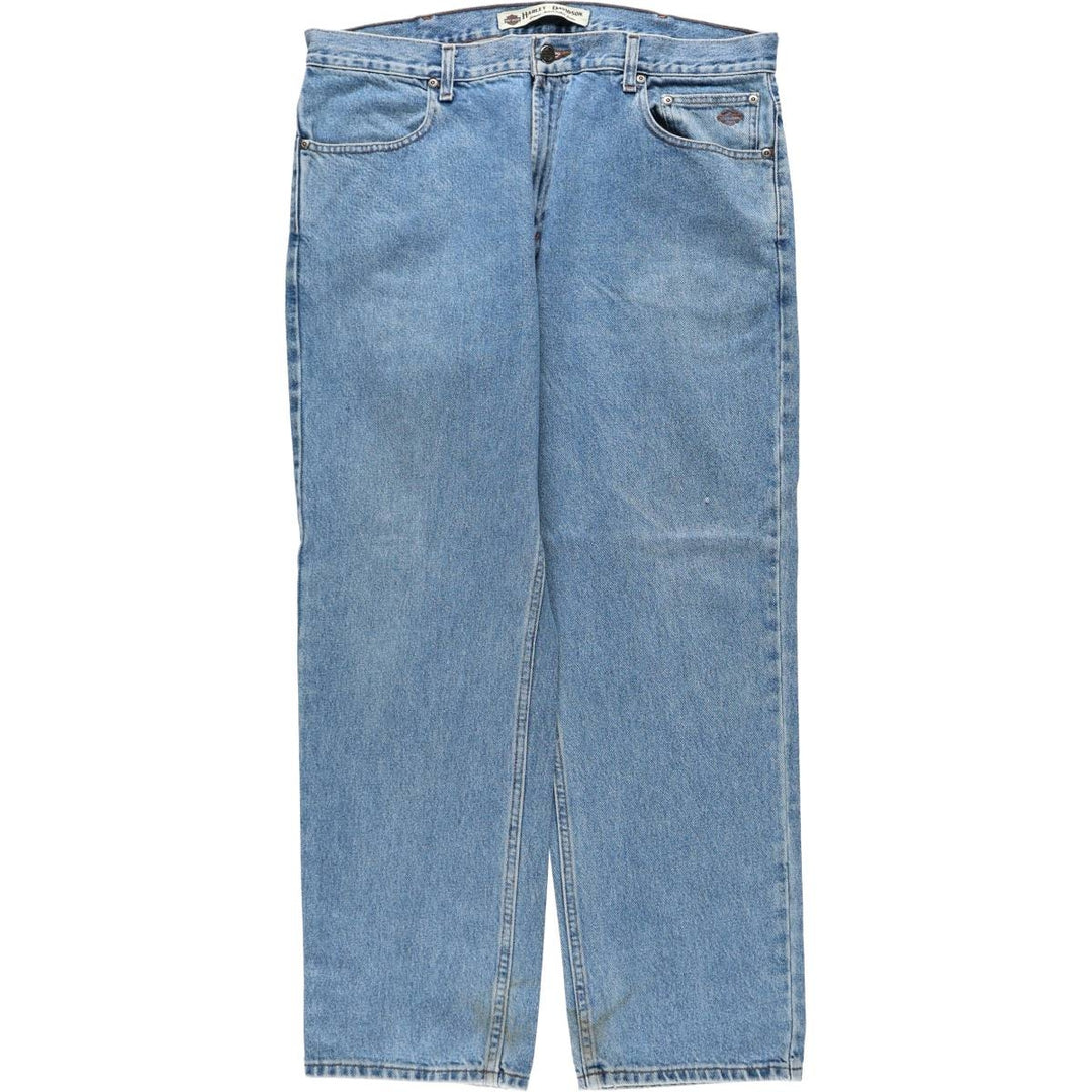 Harley-Davidson Tapered Denim Pants, Men's Size W38 (approx.) cotton blue type Vintage Second Hand