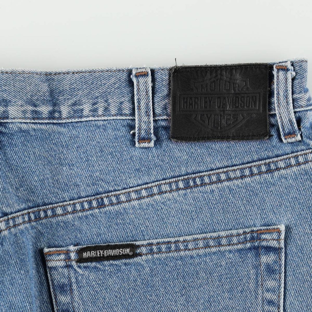 Harley-Davidson Tapered Denim Pants, Men's Size W38 (approx.) cotton blue type Vintage Second Hand