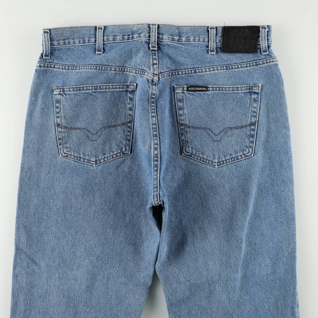 Harley-Davidson Tapered Denim Pants, Men's Size W38 (approx.) cotton blue type Vintage Second Hand