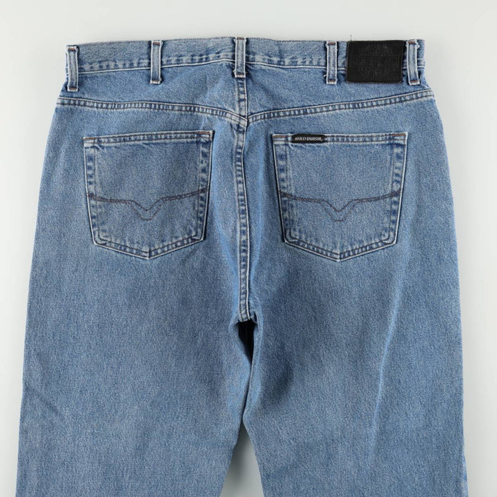 Harley-Davidson Tapered Denim Pants, Men's Size W38 (approx.) cotton blue type Vintage Second Hand