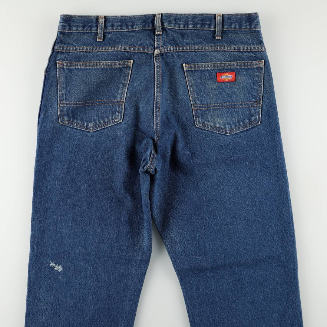 Dickies Regular Fit Straight Denim Pants, Men's W36 (approx.) cotton blue type Vintage Second Hand