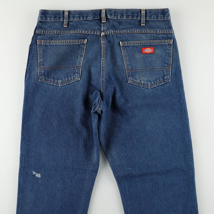 Dickies Regular Fit Straight Denim Pants, Men's W36 (approx.) cotton blue type Vintage Second Hand